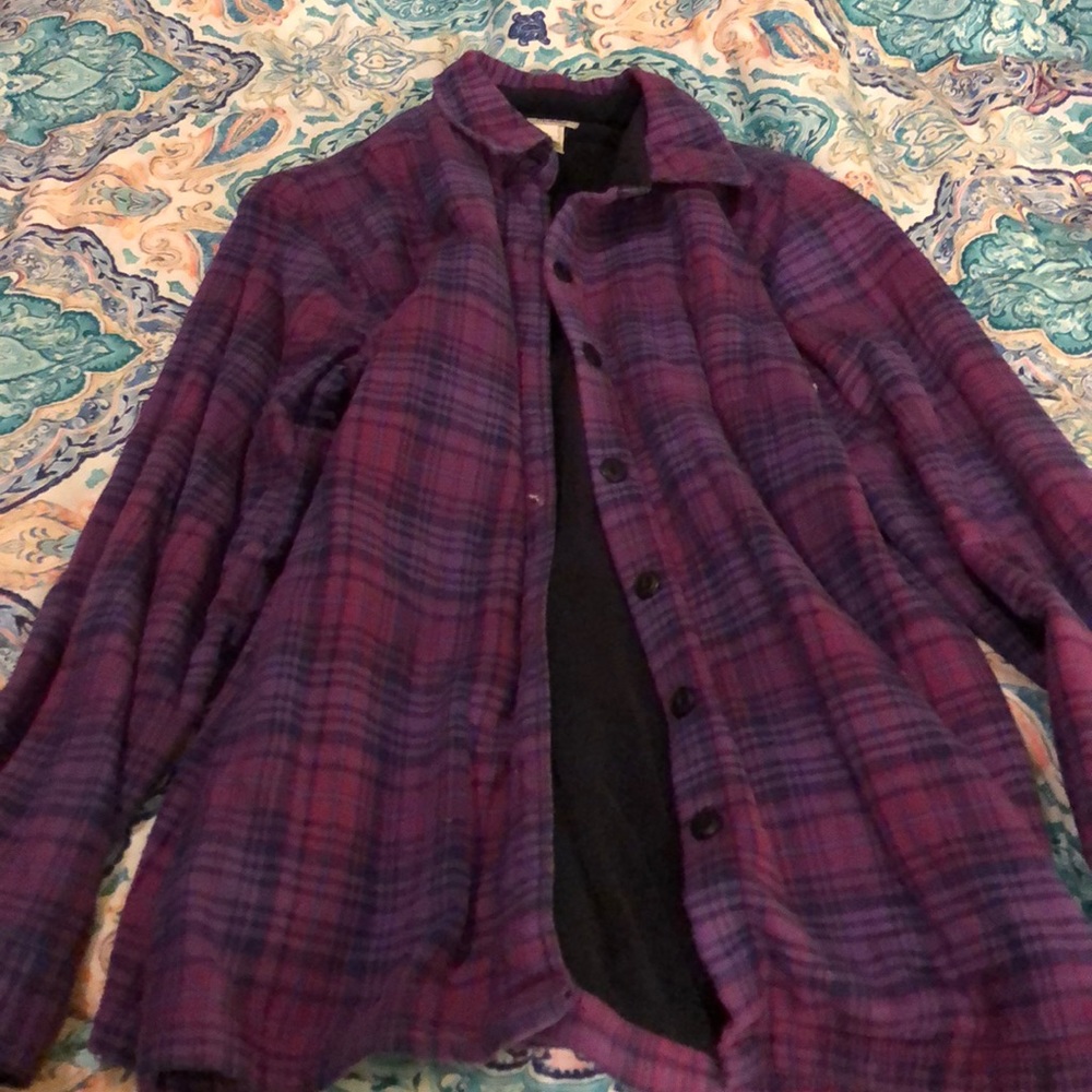 Llbean fleeced flannel